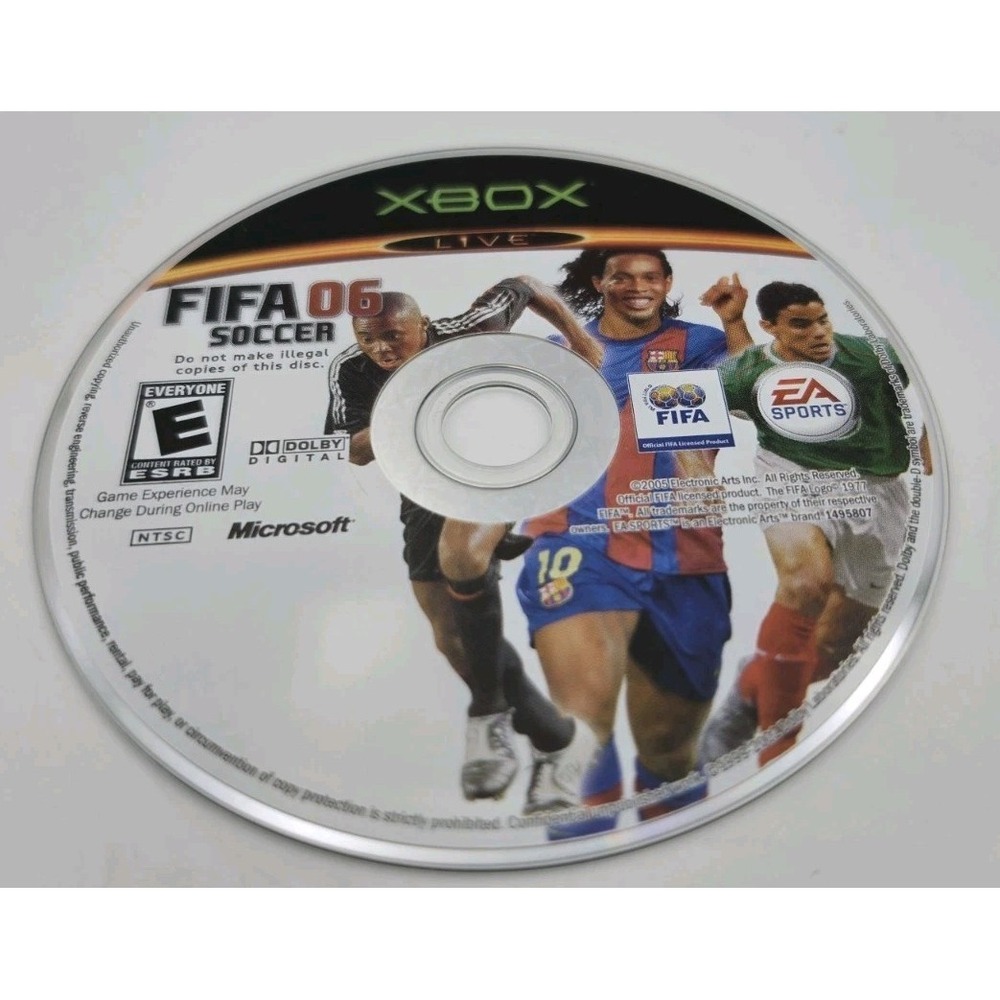 Xbox FIFA 06 Soccer EA Sports Video Game Disc with Manual 2005 0014633149586